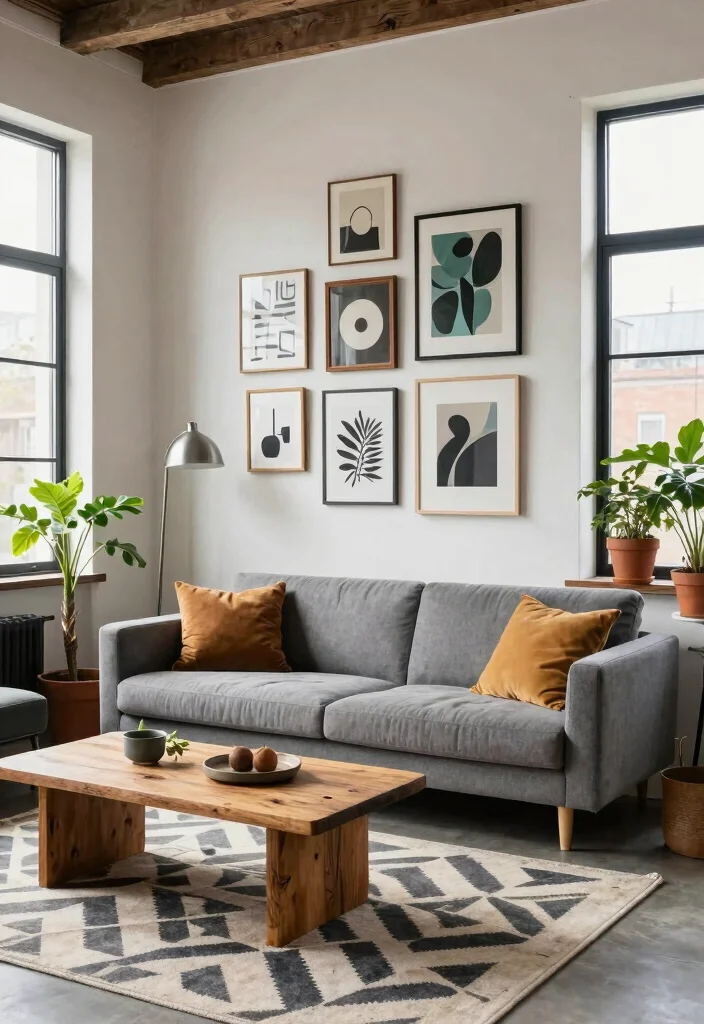 12 Loft Living Room Ideas with Open Air Style 24 12 Loft Living Room Ideas with Open Air Style 4. Modern Mix Blending Styles for Impact 0