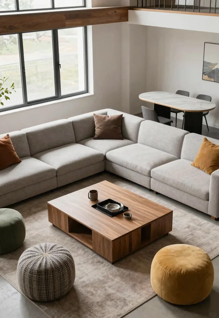 12 Loft Living Room Ideas with Open Air Style 26 12 Loft Living Room Ideas with Open Air Style 6. Functional Spaces Multi Use Furniture 0