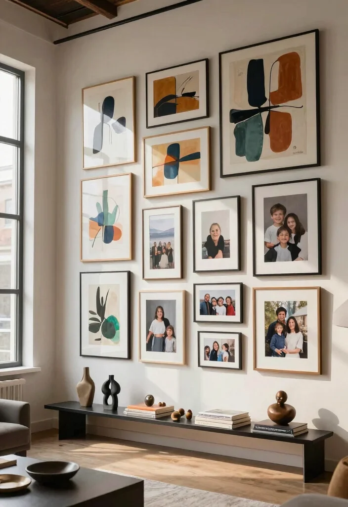 12 Loft Living Room Ideas with Open Air Style 38 12 Loft Living Room Ideas with Open Air Style 8. Artful Displays Make a Statement 0