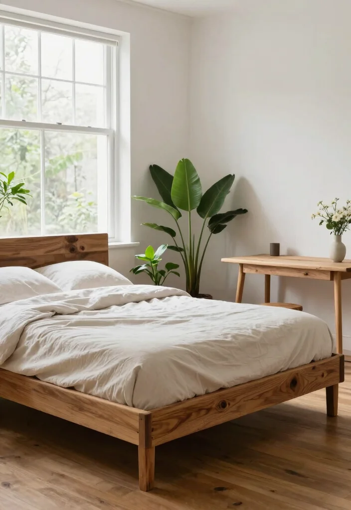 12 Minimalistic Bedroom Ideas for a Calm Clean Look 2. Sustainable Materials 0