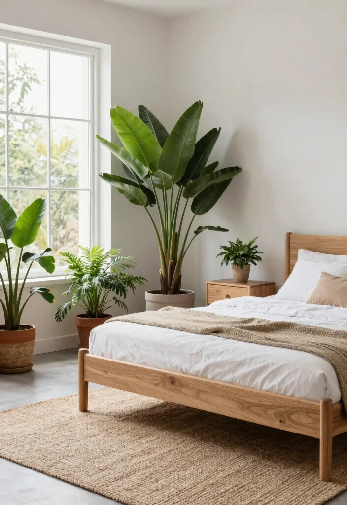12 Minimalistic Bedroom Ideas for a Calm Clean Look 5. Natural Elements 0
