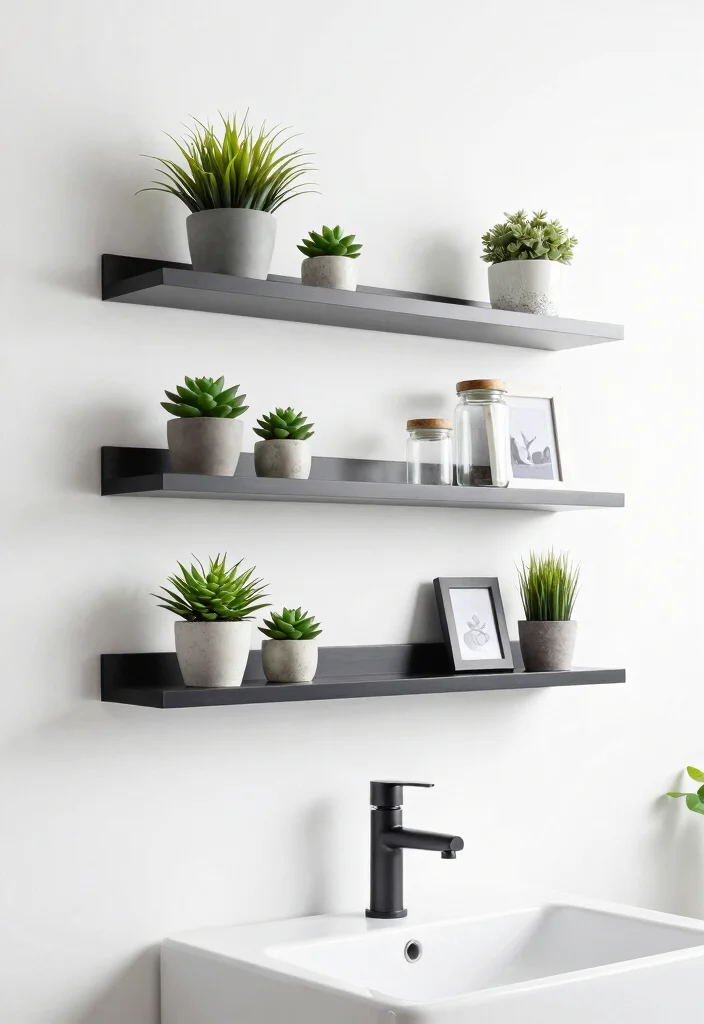 12 Mobile Home Bathroom Ideas with Smart Space Planning 1. Floating Shelves The Ultimate Storage Solution 0 1