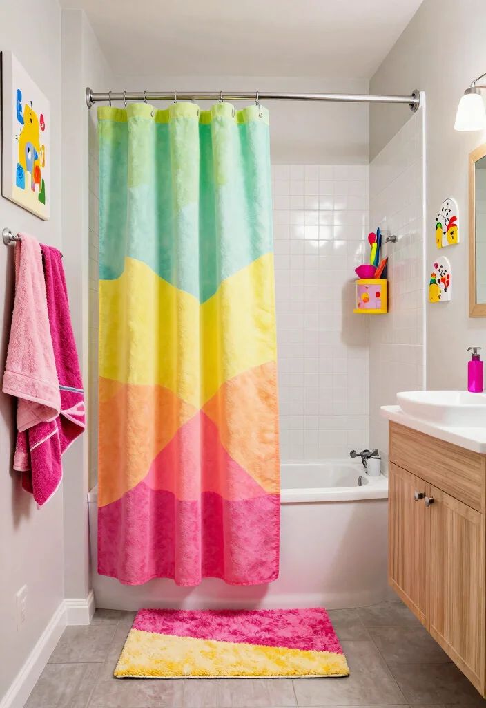 12 Mobile Home Bathroom Ideas with Smart Space Planning 6. Colorful Accents Infusing Personality 0 1