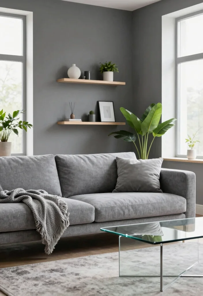 12 Modern Grey Couch Living Room Ideas That Feel Sleek 1. Monochromatic Marvel 0