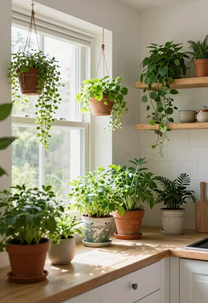 12 Old Kitchen Ideas to Refresh a Dated Space 50 12 Old Kitchen Ideas to Refresh a Dated Space 10. Adding Greenery 0