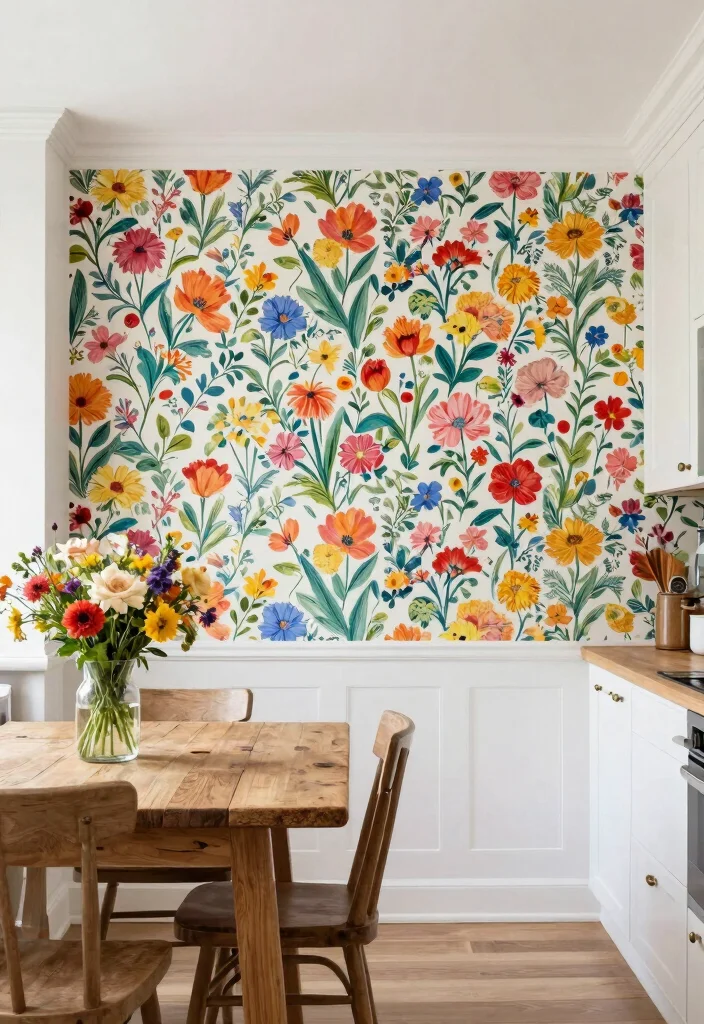 12 Old Kitchen Ideas to Refresh a Dated Space 28 12 Old Kitchen Ideas to Refresh a Dated Space 8. A Splash of Wallpaper 0