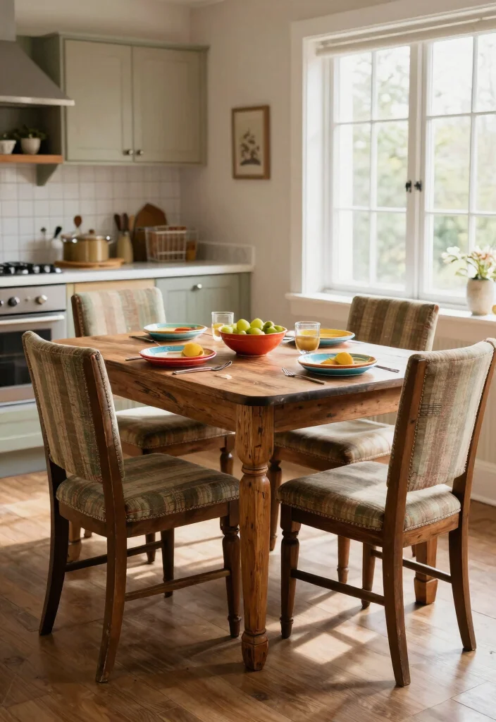 12 Old Kitchen Ideas to Refresh a Dated Space 39 12 Old Kitchen Ideas to Refresh a Dated Space 9. Vintage Dining Set 0
