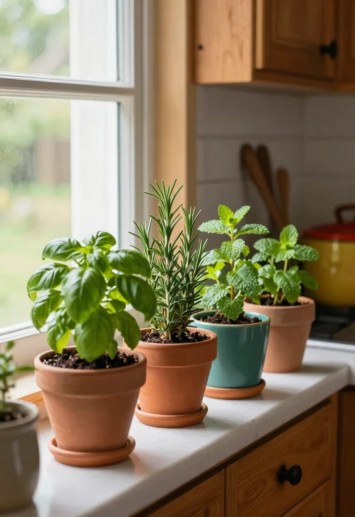 12 Pioneer Woman Kitchen Ideas with Cozy Color 9. Fresh Herb Gardens 0
