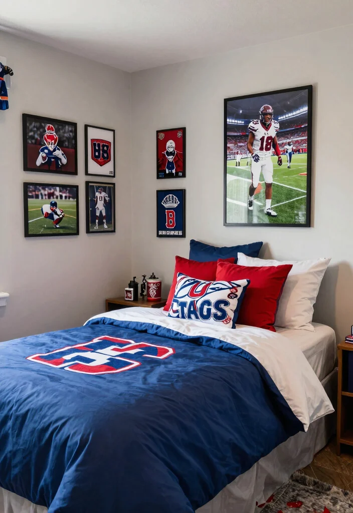 12 Teen Boys Bedroom Ideas with Cool Functional Design 12. Themed Decor Elements 0