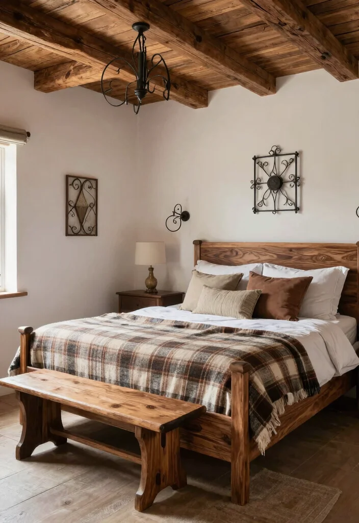 12 Walnut Bedroom Ideas with Warm Rich Tones 3. Go for a Rustic Bedroom Decor 0