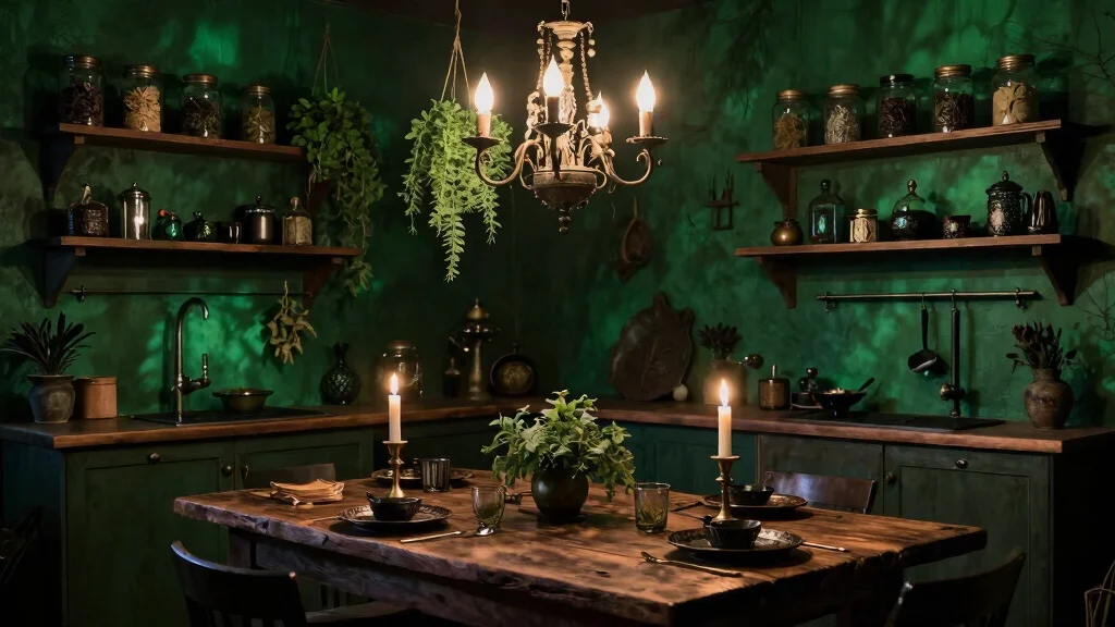 12 Witchy Kitchen Ideas with Dark Moody Vibes