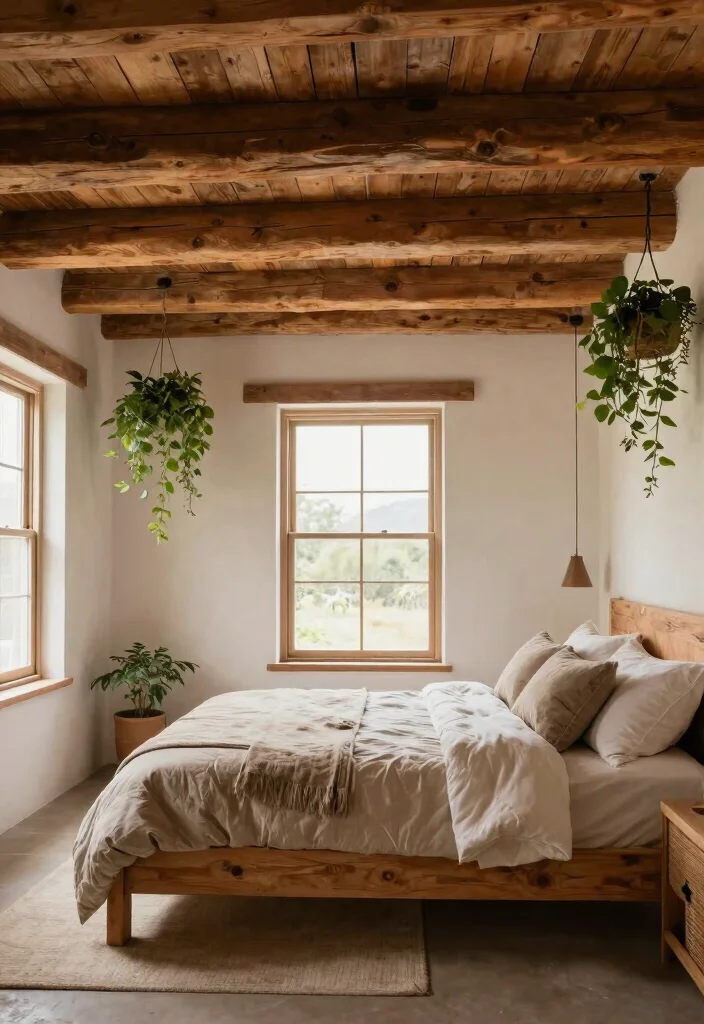 12 Wood Bedroom Ideas for Natural Warm Styling 27 12 Wood Bedroom Ideas for Natural Warm Styling 7. Wooden Beams and Ceilings 0