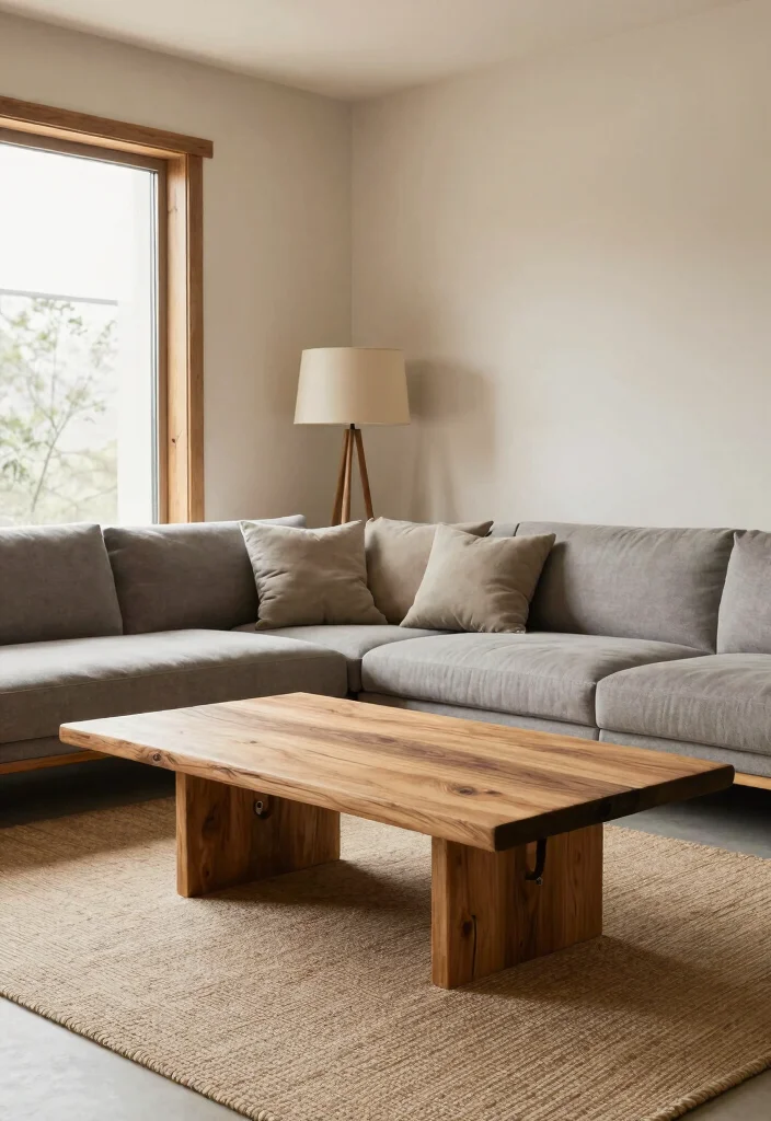 12 Wood Living Room Ideas with Natural Texture 1. Embrace Natural Wood Furniture 0