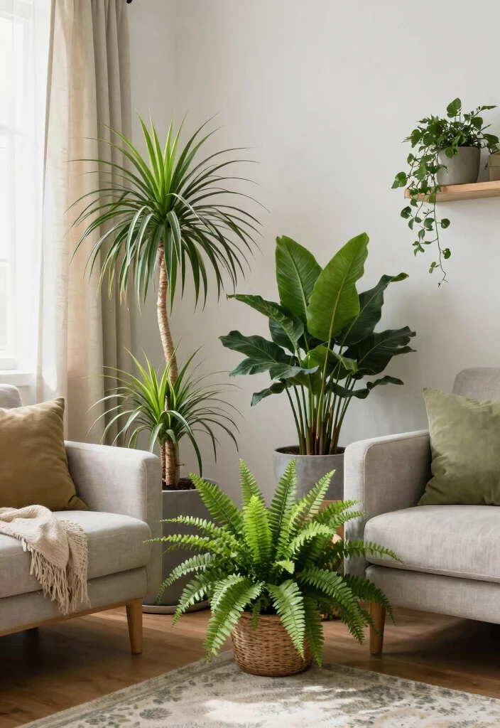 14 Airbnb Living Room Decor Ideas Guests Love 13. Use Air Purifying Decor 0