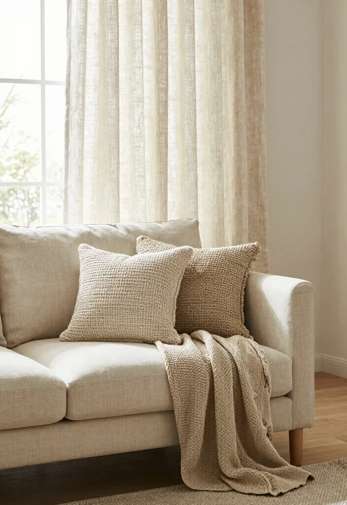 14 Airbnb Living Room Decor Ideas Guests Love 6. Incorporate Eco Friendly Textiles 0