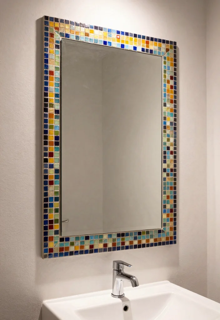 14 Bathroom Mosaic Tile Ideas with Texture and Visual Interest 8. Mosaic Tile Accents 0