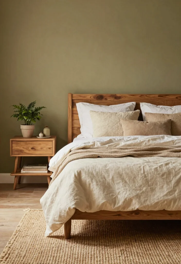 14 Bedroom Paint Ideas to Refresh the Entire Space 10. Rustic Olive 0