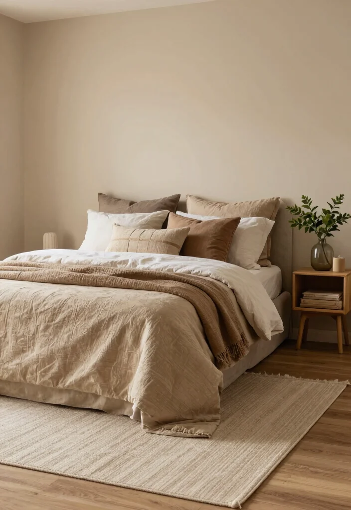 14 Bedroom Paint Ideas to Refresh the Entire Space 8. Earthy Beige 0