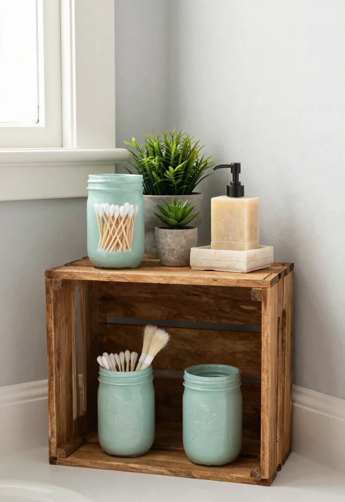 14 Boho Bathroom Decor Ideas with Texture and Warmth 9. Upcycled Decor Ideas 0