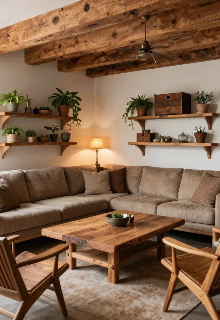 14 Country Living Room Decorating Ideas with Cozy Charm 1 14 Country Living Room Decorating Ideas with Cozy Charm 1. Embrace Natural Wood Elements 0