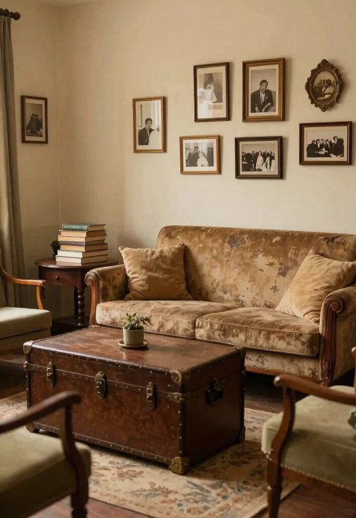 14 Country Living Room Decorating Ideas with Cozy Charm 23 14 Country Living Room Decorating Ideas with Cozy Charm 3. Vintage Accents for Timeless Charm 0