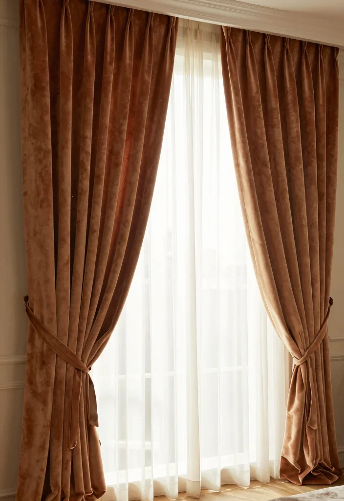 14 Cozy Aesthetic Bedroom Ideas with Soft Layers 12. Cozy Curtains 0