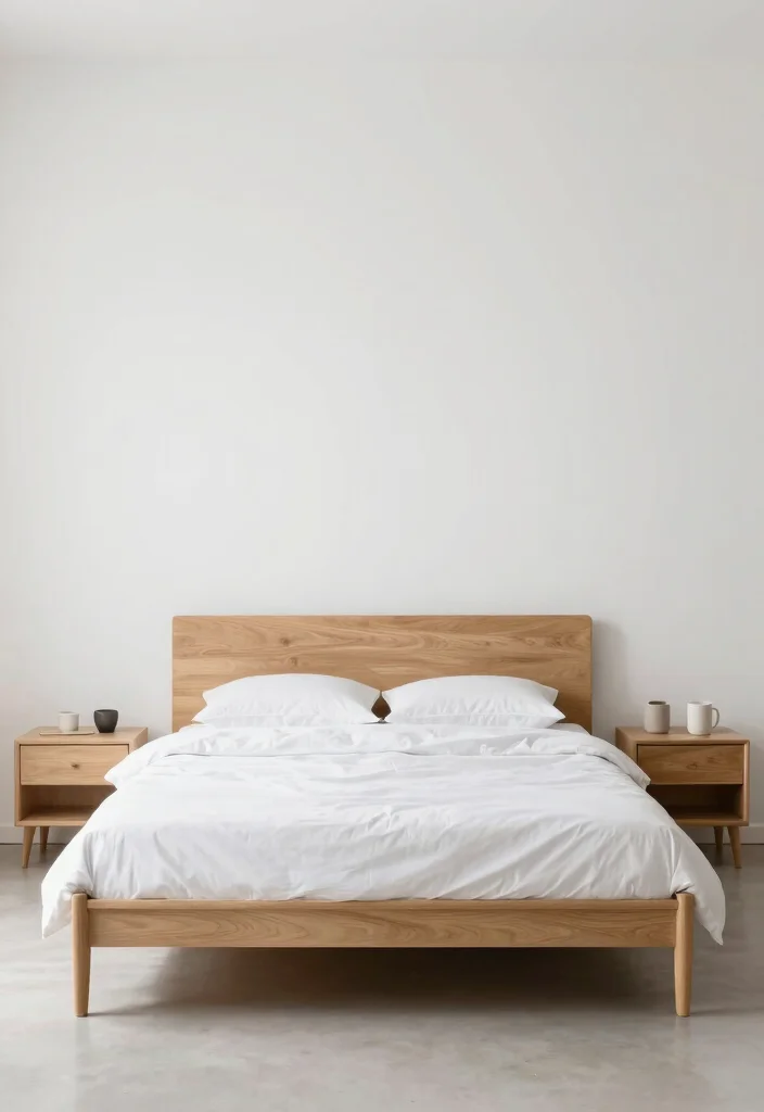 14 Cozy Aesthetic Bedroom Ideas with Soft Layers 14. Embrace Minimalism 0