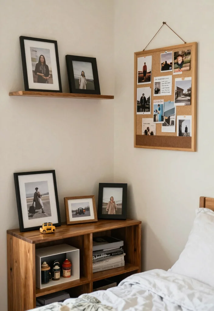 14 Cozy Aesthetic Bedroom Ideas with Soft Layers 9. Personal Touches 0