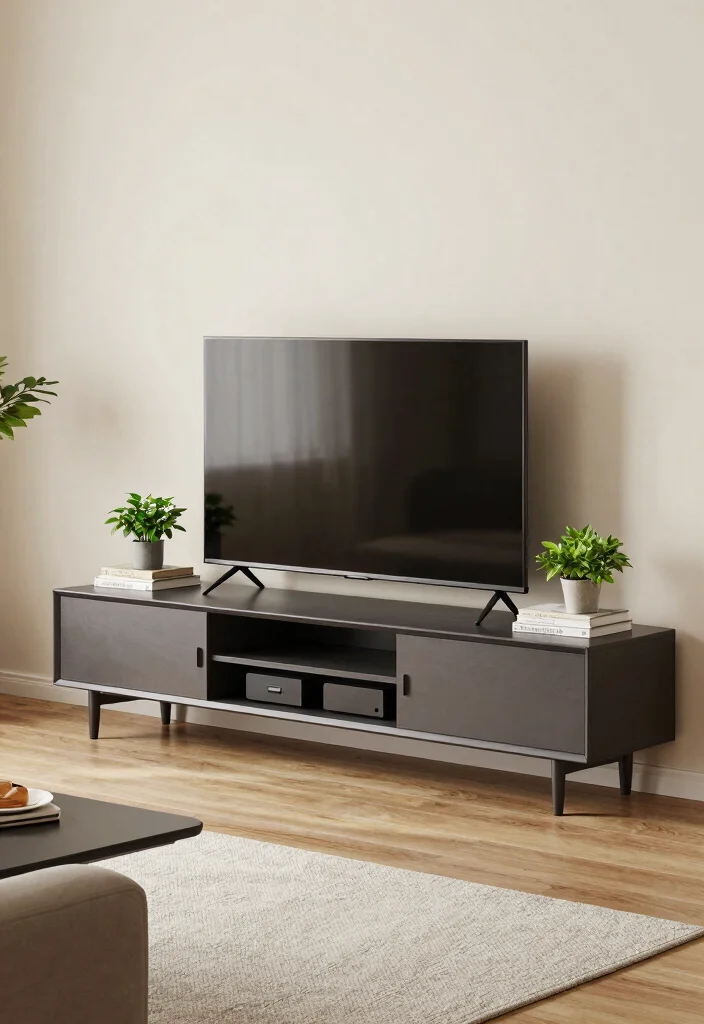 14 Living Room Ideas for Small Spaces That Work 12. Space Saving TV Stands 0