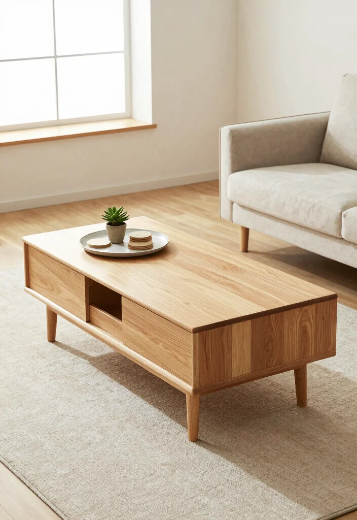 14 Living Room Ideas for Small Spaces That Work 2. Multi Functional Coffee Tables 0