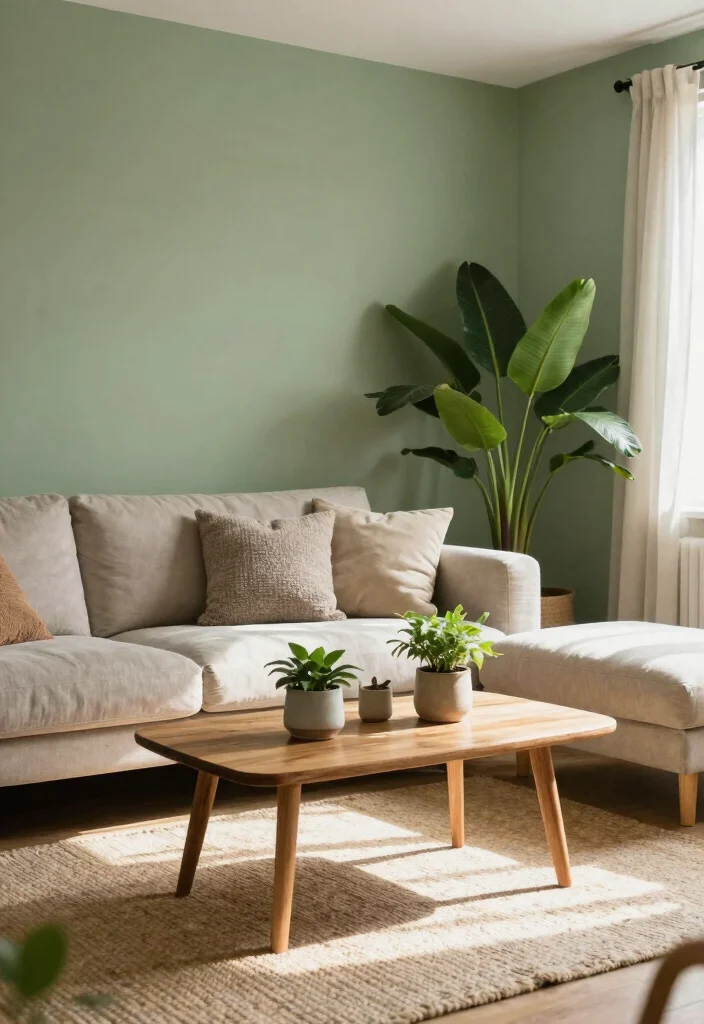 14 Living Room Paint Ideas to Change the Mood 1 14 Living Room Paint Ideas to Change the Mood 1. Serene Sage Green 0