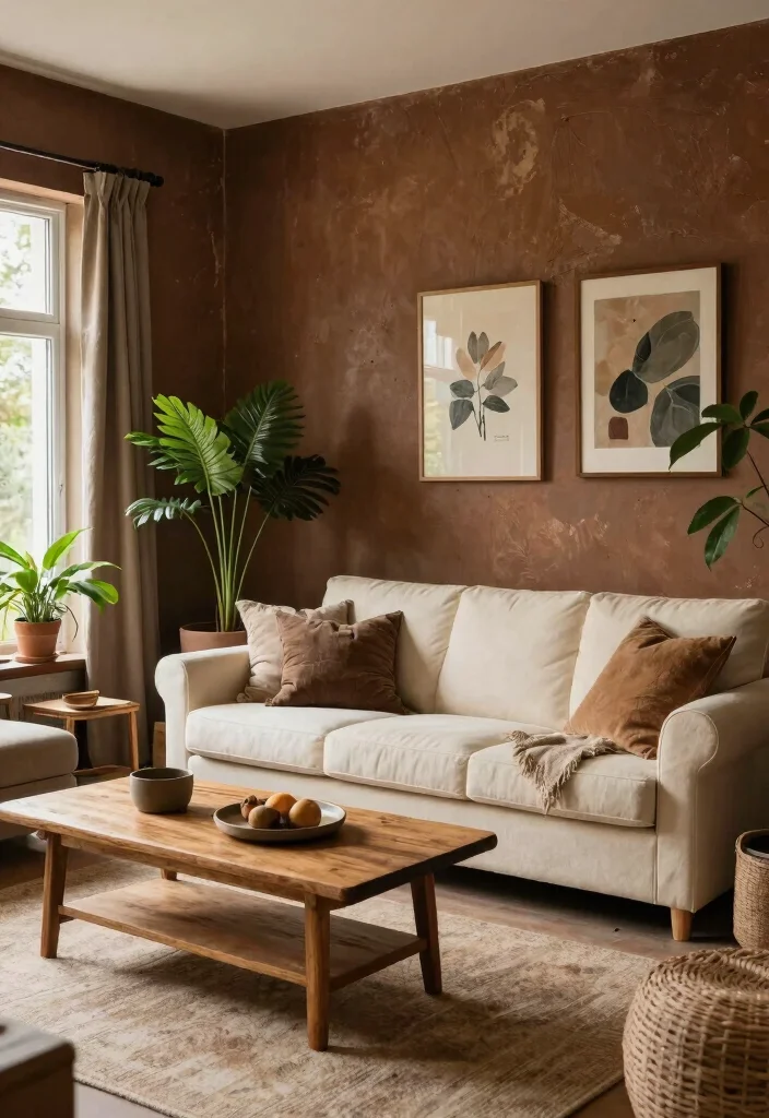 14 Living Room Paint Ideas to Change the Mood 51 14 Living Room Paint Ideas to Change the Mood 11. Rustic Brown 0