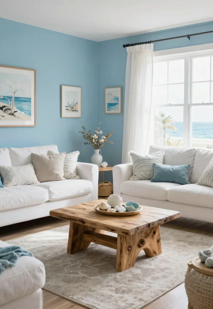 14 Living Room Paint Ideas to Change the Mood 23 14 Living Room Paint Ideas to Change the Mood 3. Cool Ocean Blue 0