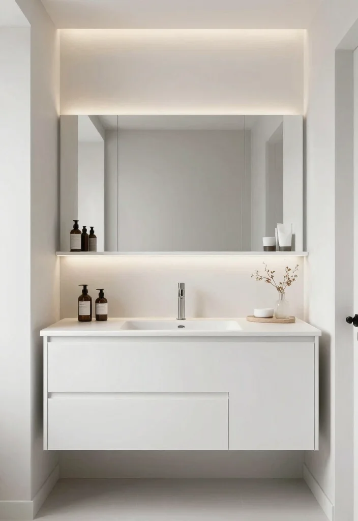 14 Luxury Bathroom Vanity Ideas for a High End Finish 10. Elegant Minimalism 0