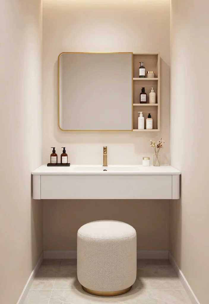 14 Master Bath Makeup Vanity Ideas for Luxury Daily Routines 1. Wall Mounted Makeup Vanities 0 1