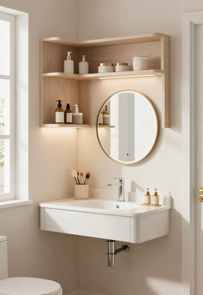 14 Master Bath Makeup Vanity Ideas for Luxury Daily Routines 5. Corner Makeup Nooks 0 1