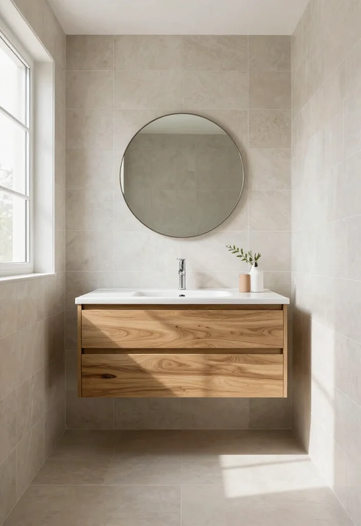 14 Modern Bathroom Tile Design Ideas for a Clean High End Look 13. Understated Elegance with Neutral Tones 0
