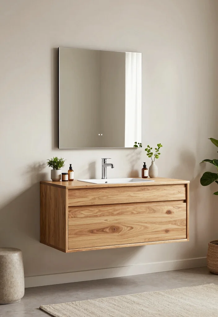 14 Modern Luxury Bedroom Vanity Ideas with Elegant Design 1. Minimalist Floating Vanity 0