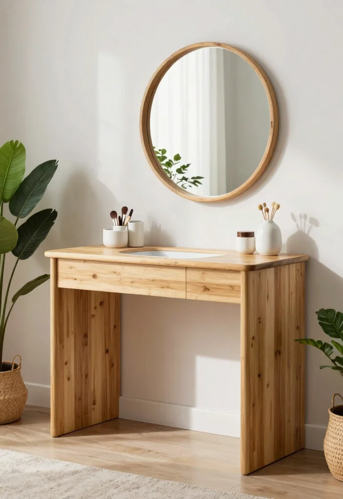 14 Modern Luxury Bedroom Vanity Ideas with Elegant Design 3. Eco Friendly Materials 0