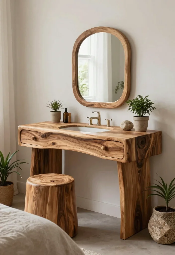 14 Modern Luxury Bedroom Vanity Ideas with Elegant Design 8. Nature Inspired Designs 0