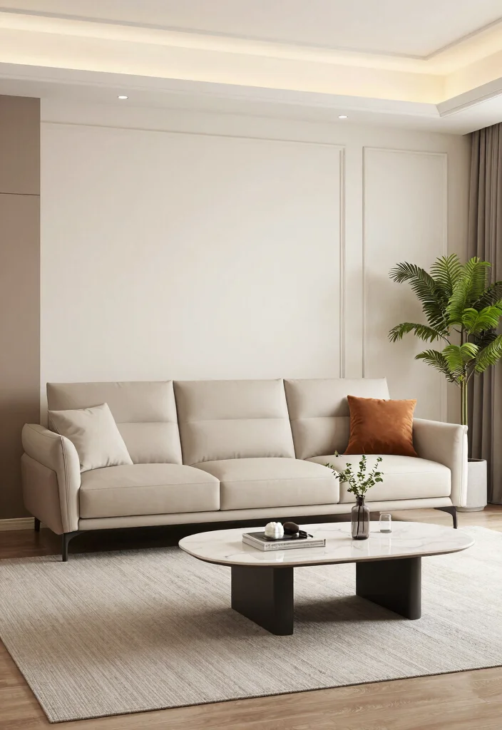 14 Stylish Apartment Living Room Decor Ideas with Smart Layouts 12. Choose Scale Wisely 0