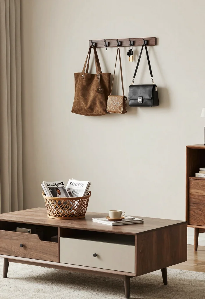 14 Stylish Apartment Living Room Decor Ideas with Smart Layouts 14. Keep It Tidy with Smart Storage 0