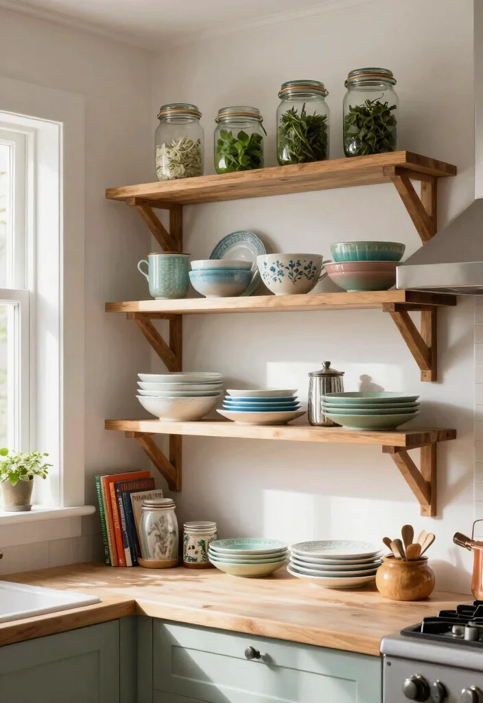 14 Timeless Kitchen Ideas for Long Term Style 15 14 Timeless Kitchen Ideas for Long Term Style 5. Open Shelving for Display 0