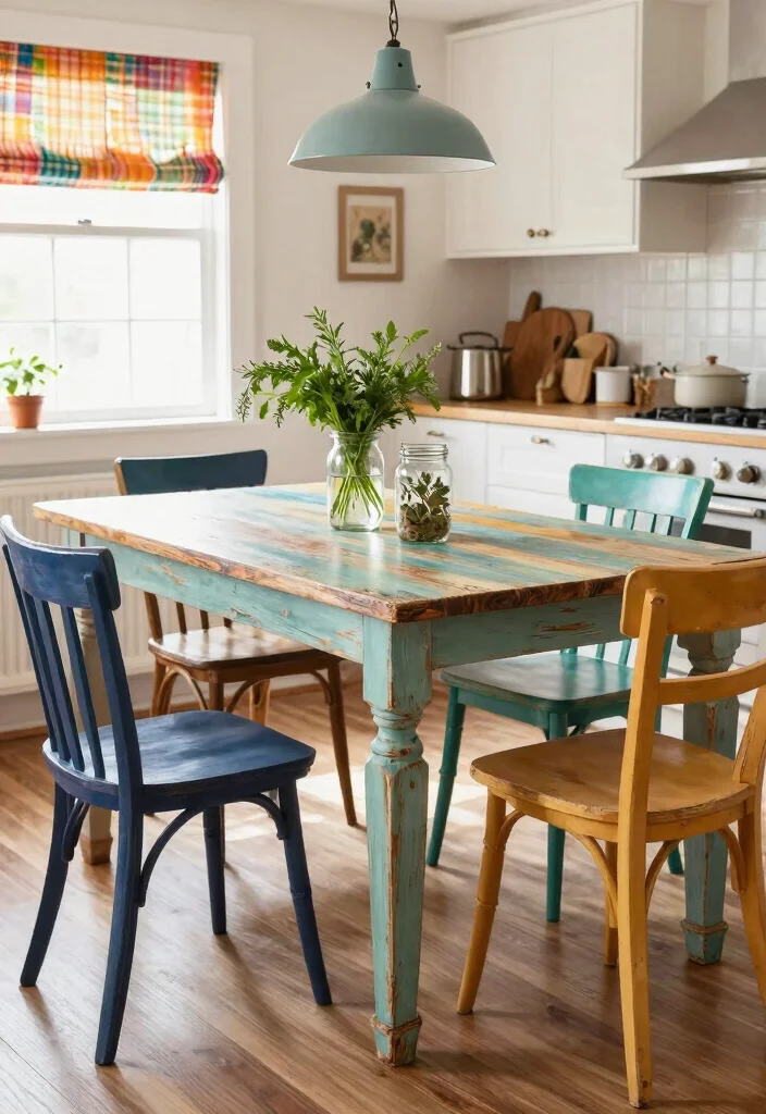 14 Trendy Kitchen Ideas Everyone Is Saving Right Now 1. Upcycled Furniture for a Vintage Touch 0