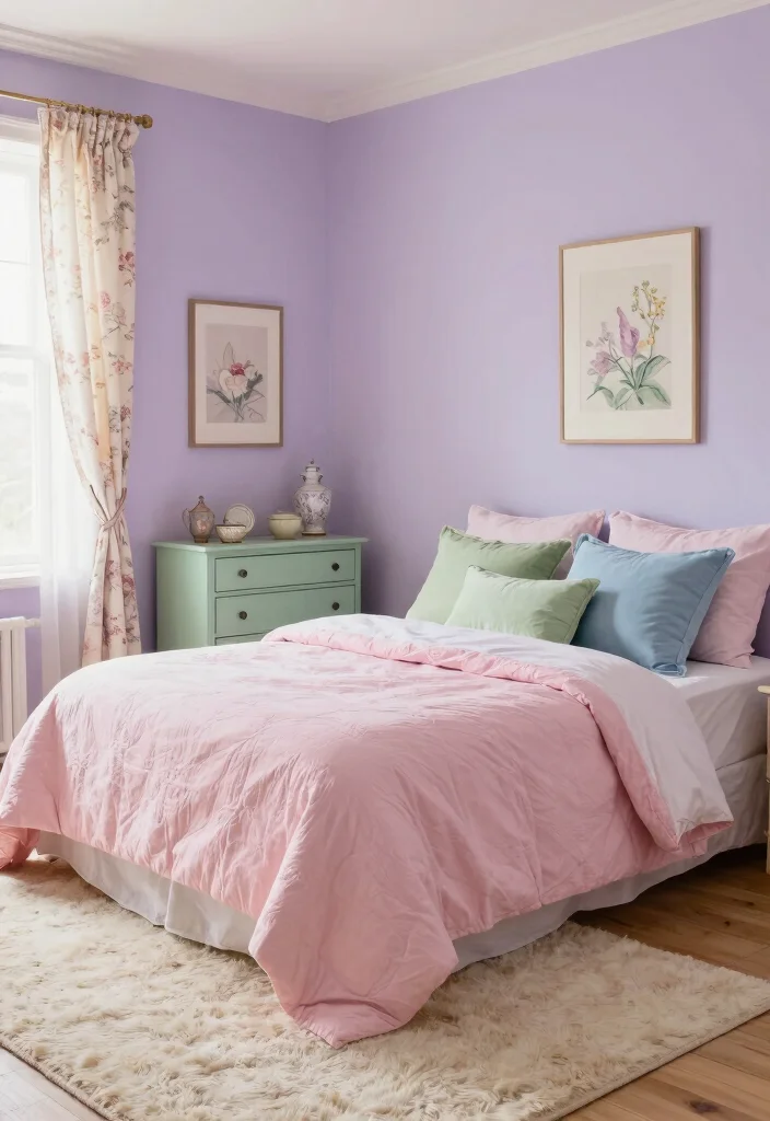 14 Vintage Bedroom Ideas with Timeless Character 1 14 Vintage Bedroom Ideas with Timeless Character 1. Soft Pastel Color Schemes 0