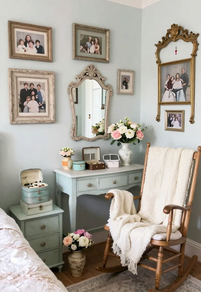 14 Vintage Bedroom Ideas with Timeless Character 47 14 Vintage Bedroom Ideas with Timeless Character 7. Shabby Chic Accessories 0