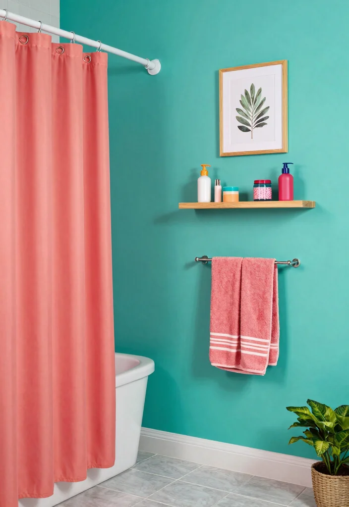 15 Bathroom Ideas for Every Style and Budget 1. Bring in Bold Colors 0