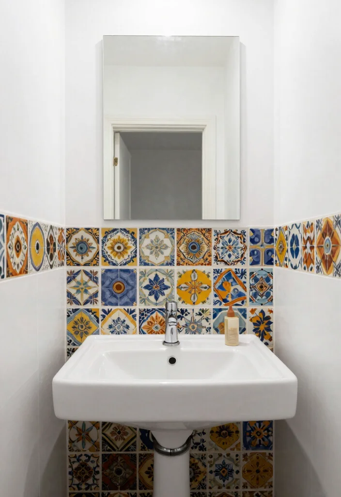 15 Bathroom Ideas for Every Style and Budget 12. Use Accent Tiles 0