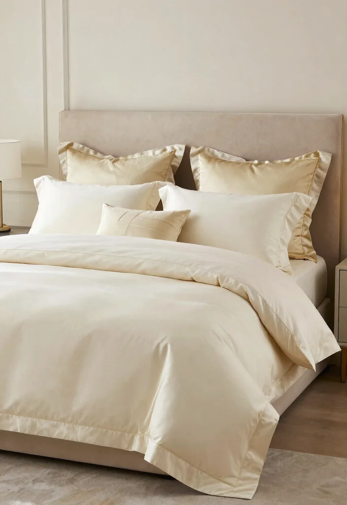 18 Luxury Bedroom Design Ideas with Hotel Inspired Style 11. Elegant Bedding Sets 0