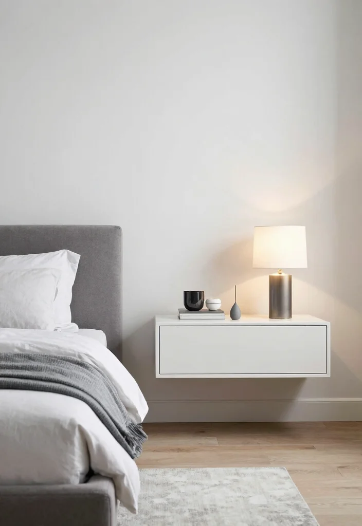 18 Luxury Bedroom Design Ideas with Hotel Inspired Style 16. Floating Nightstands 0